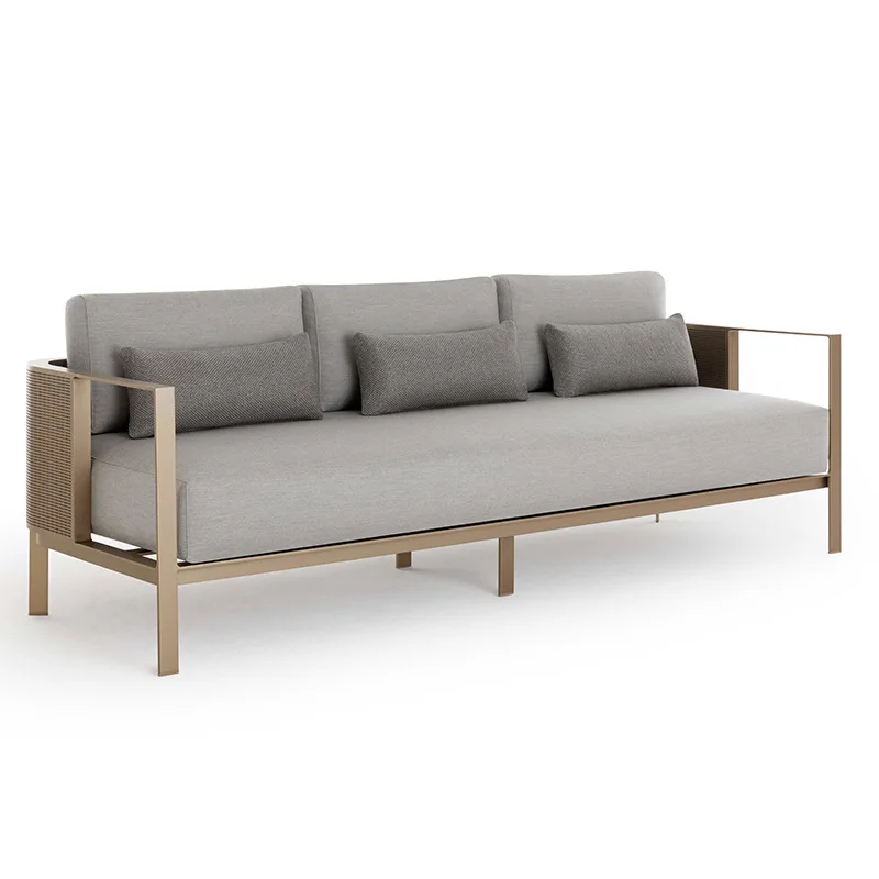 

Nordic stainless steel villa hotel creative terrace furniture