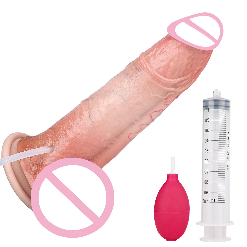 NNSX Long Realistic Penis Sex Toys For Women Masturbator Soft Silicone Squirting Dildo Anal Plug With Suction Cup Adult Games
