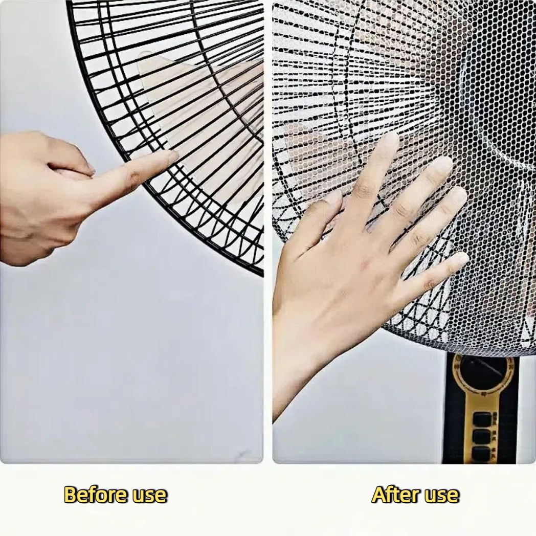 Reusable Anti-pinch Fan Guard - Convenient Installation, Fits 15.75-19.69in Size Fans - D Washable Fan Grille Accessories - Image 4