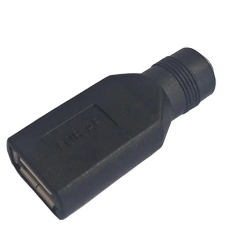 5V USB Female Jack to Round Head Hole 5.5 x 2.1mm Female Jack DC Power Interface Conversion Charger Adapter Connector D5