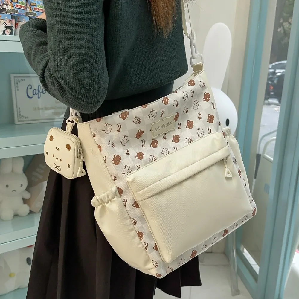 

Girl Cute Cartoon Graffiti Primary and Secondary Students 3rd-5th Grade Oblique Span New Simple Ins Wind Shoulder Multi-function