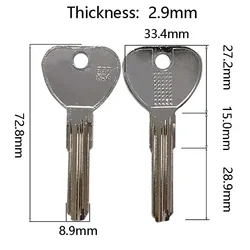5/10/50Pcs Hi-Rel Copper TIT-K56 Blank Key Door Lock House Keys Locksmith Tool Uncut for Outside Door Home
