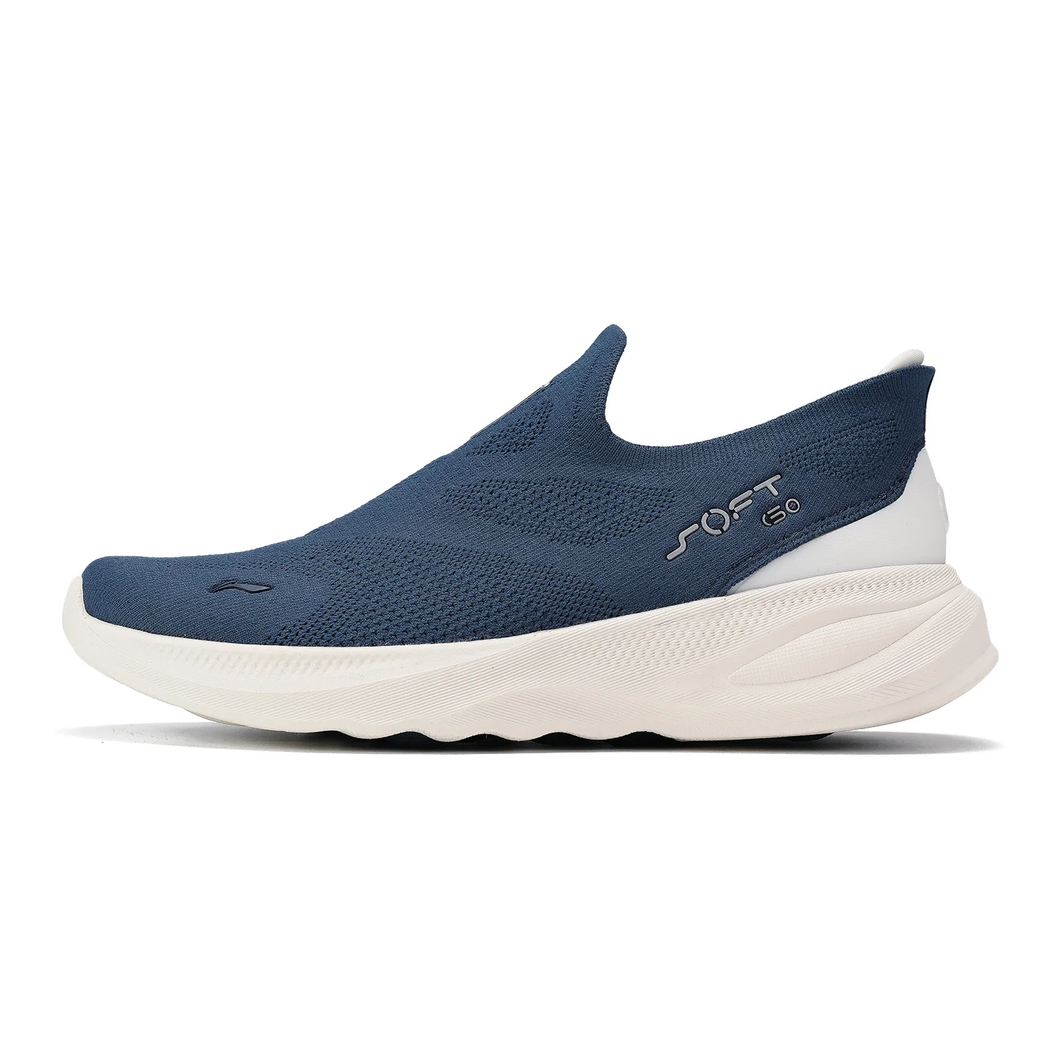Li-Ning SOFT GO 2 KNIT Slip-on-Freizeitschuhe für Herren, gepolstert, bequem, stabil, LiNing Mesh, Jogging, Alltag, Sport-Sneaker, AGLV017 3