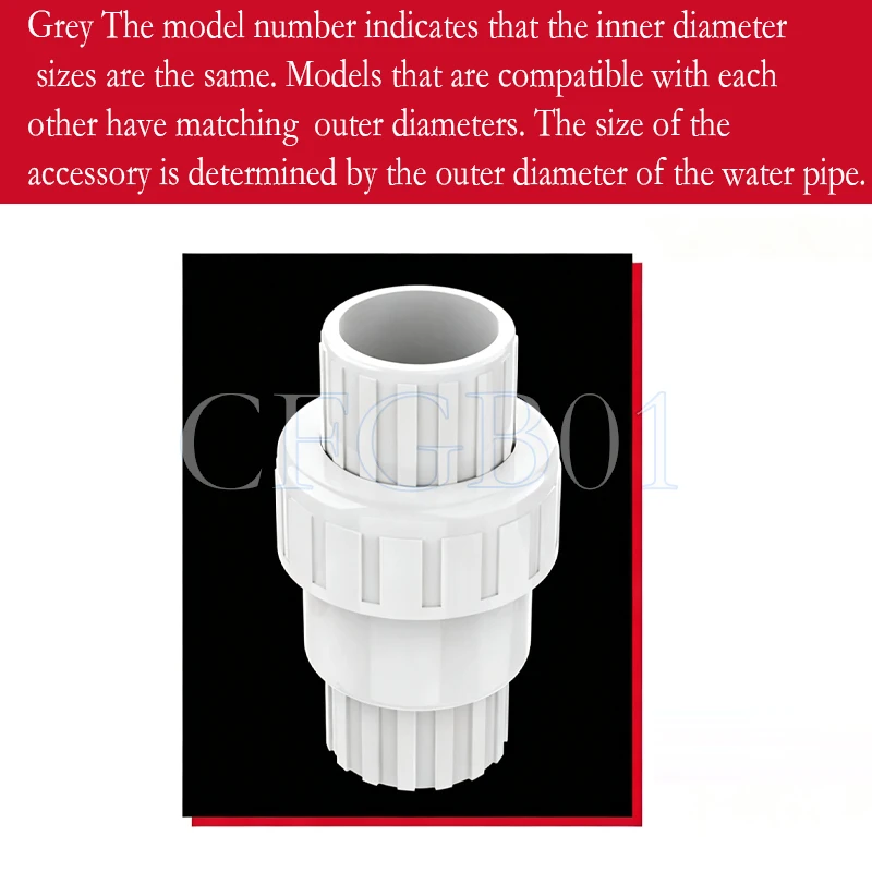 PVC One Way Non Return Check Valve 20,25,32,40,50,63,75,90,110,160mm Metric Solvent Weld Pressure Pipe Fitting Aquarium Garden