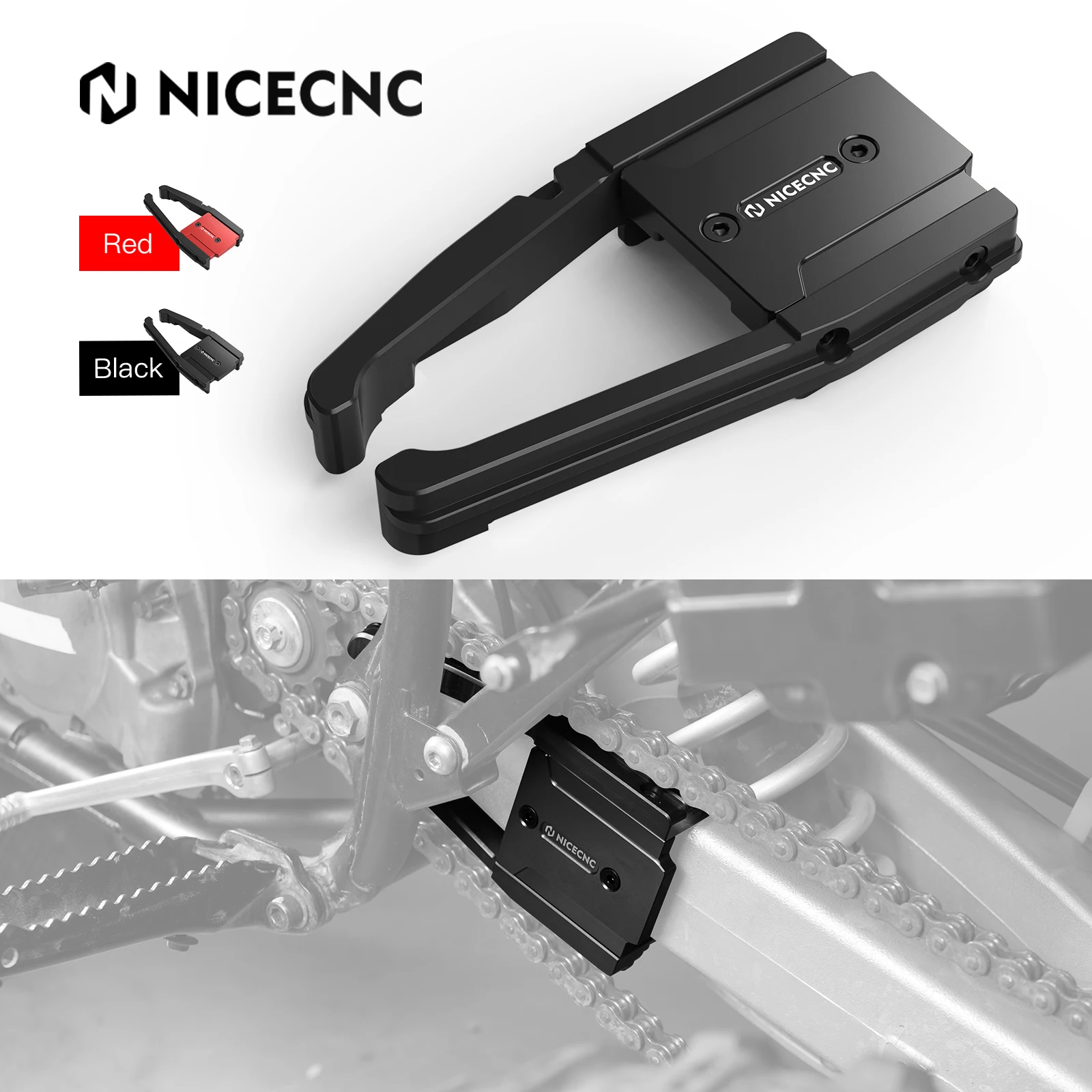 

NICECNC защита буфера цепи маятника для ATV HONDA TRX450R 2006-2009 52170-HP1-000 алюминиевый нейлон TRX450R TRX450ER