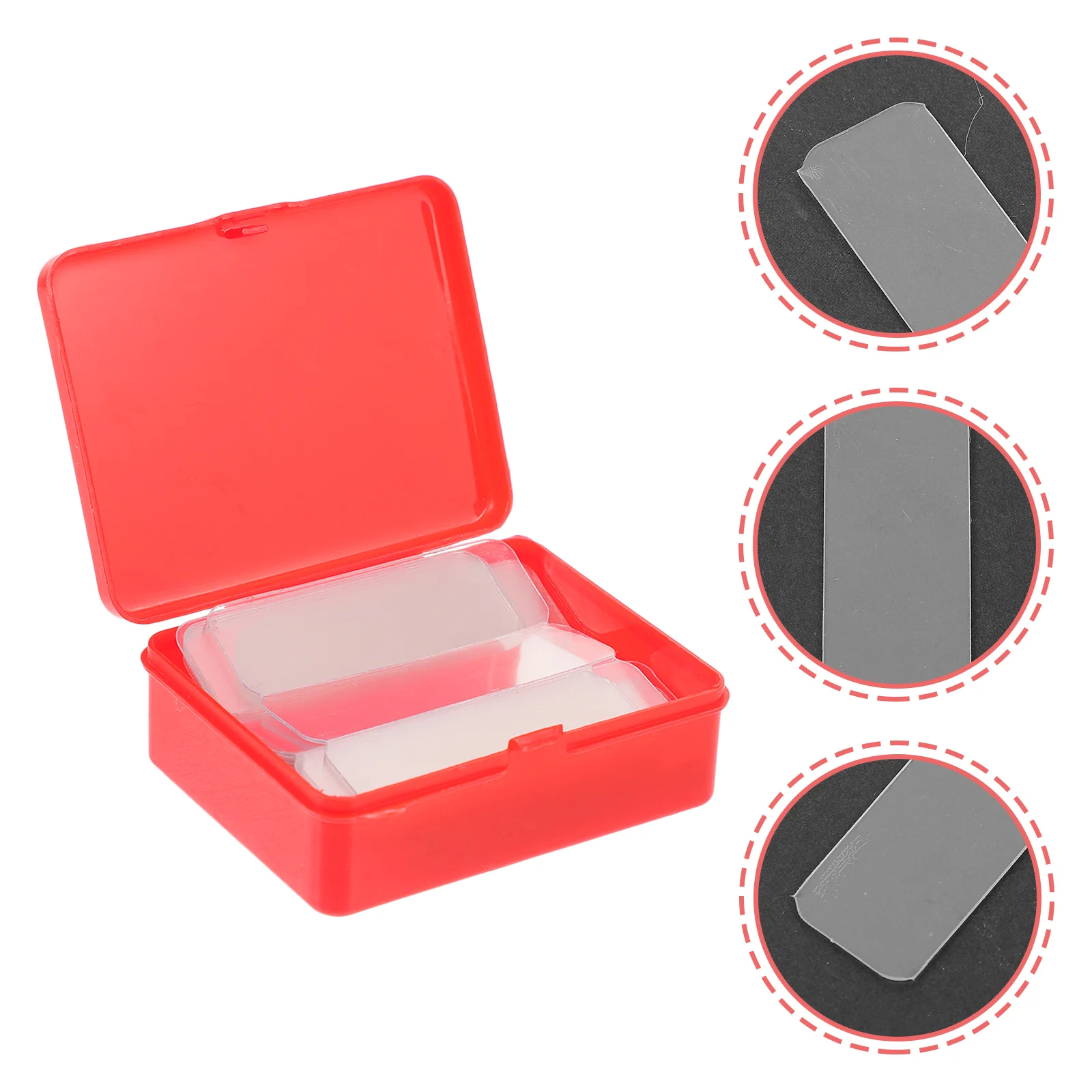 4 Boxes Double Sided Sticker Square Double-sided Adhesive Tape for Transparent Walls 2 Acrylic Glue Cute Dispenser