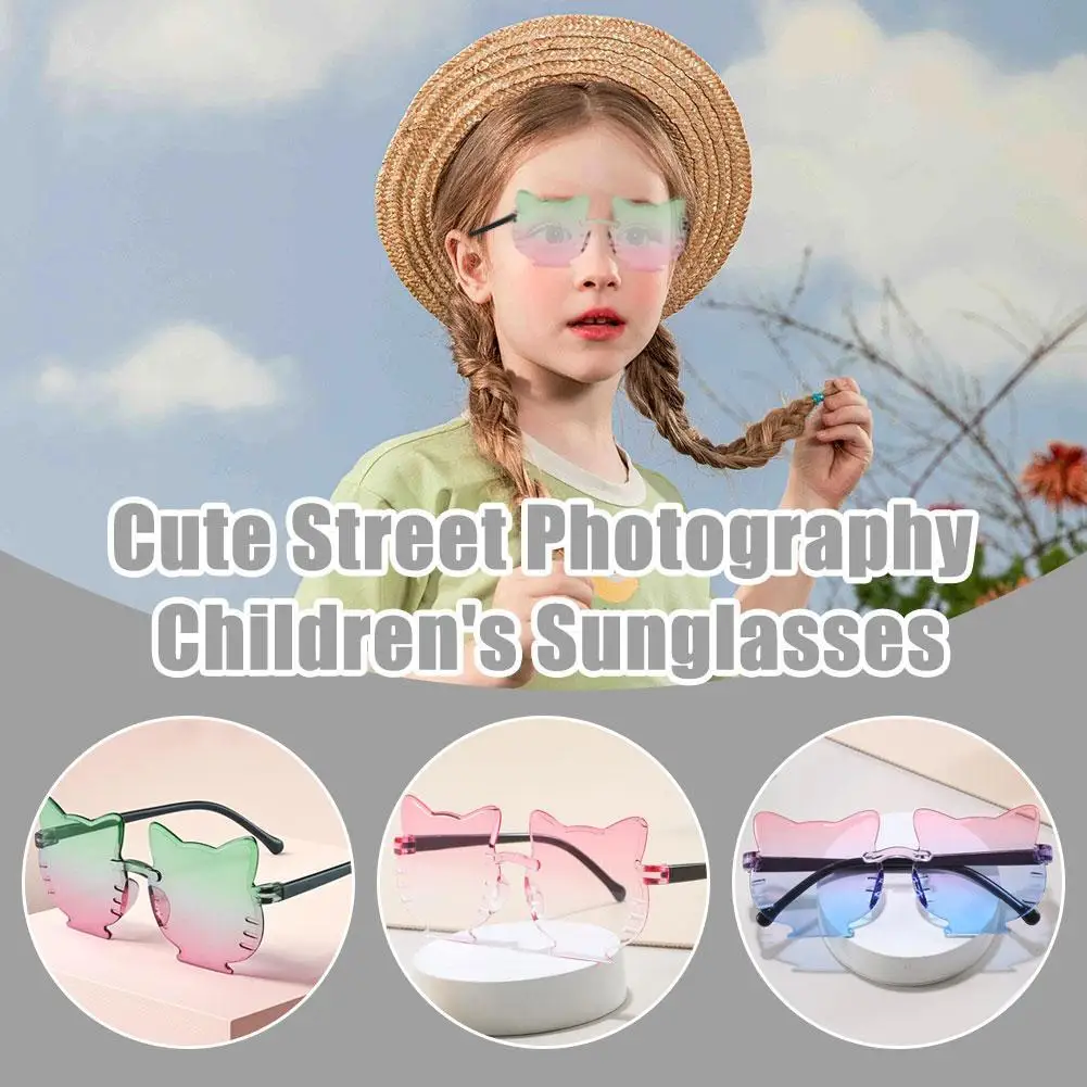 Children's Sunglasses Fashionable Personalized High-end Trendy Sunglasses Cute Men's And Women's Street Photos Sun Visors
