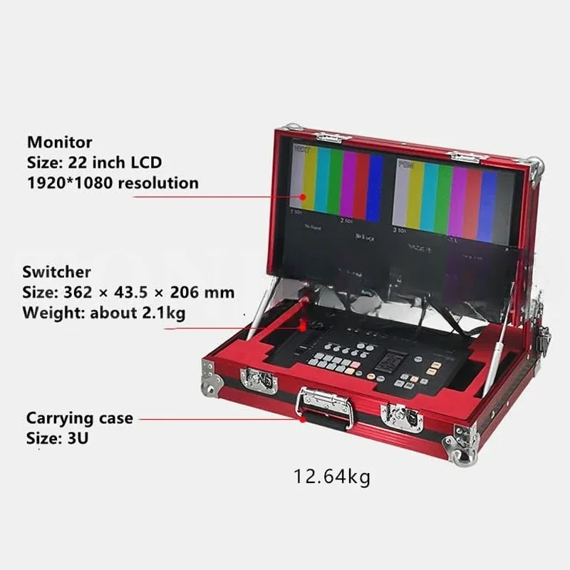 

HS-500MCT22 Portable Mobile Studio Director Switcher MCX500 With High-definition Monitoring