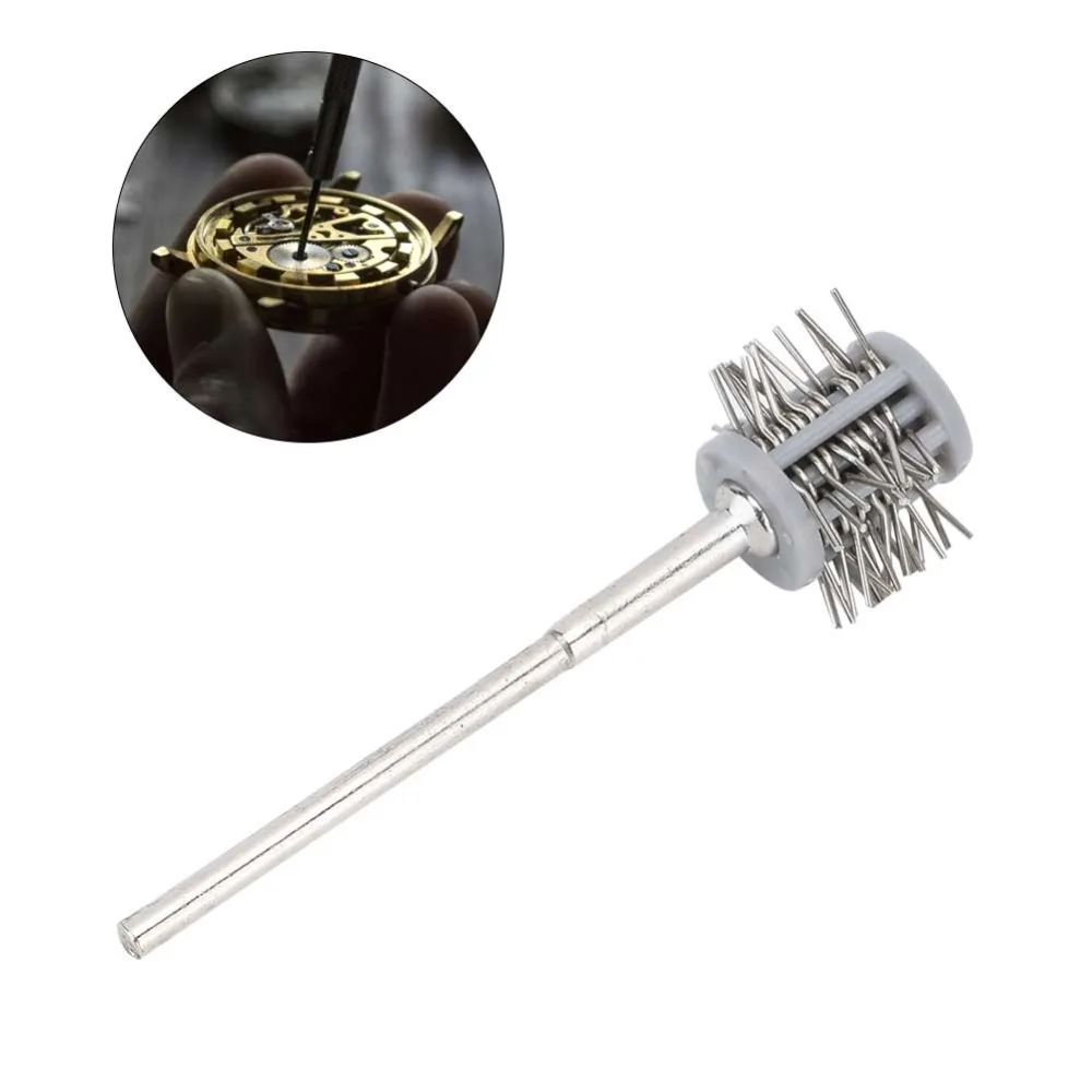 Silver Jewelry Polishing Tool Length 5.8cm Stainless Steel Grinding Wheel With Handle Jewelry Making Processing Tool