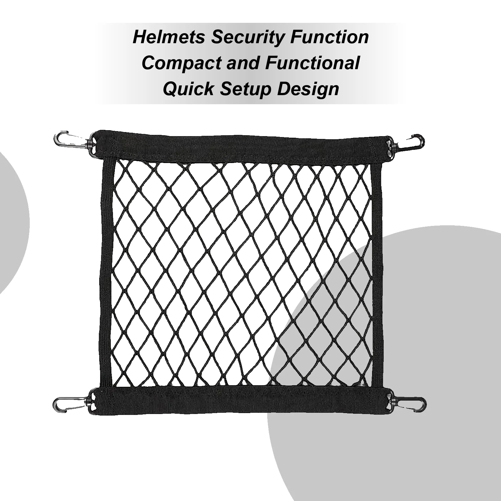 

Helmet Net For Motorcycle Bicycle Carry Cargo Net Luggage Mesh Web Adjustable Luggage Storage Tie Down Mesh Web For E-Vehicles