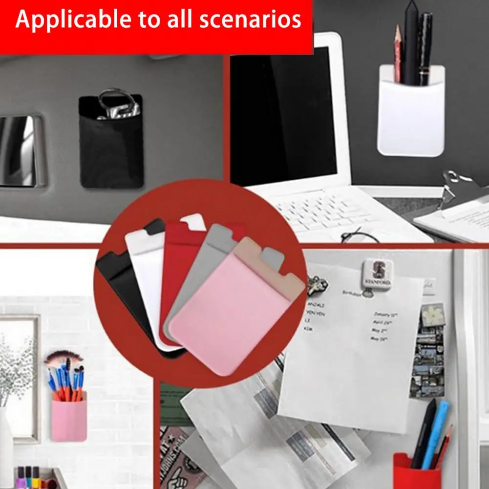 Lycra Multi-Purpose Mobile Card Back Sticker, prevenção da perda, uso diário