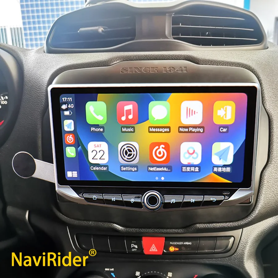 

Видеоплеер Qled для Jeep Renegade, мультимедийный плеер на Android, с экраном 10,88 дюйма, с разъемом Type-C и GPS-Навигатором, подходит для Jeep Renegade 2016, 2020