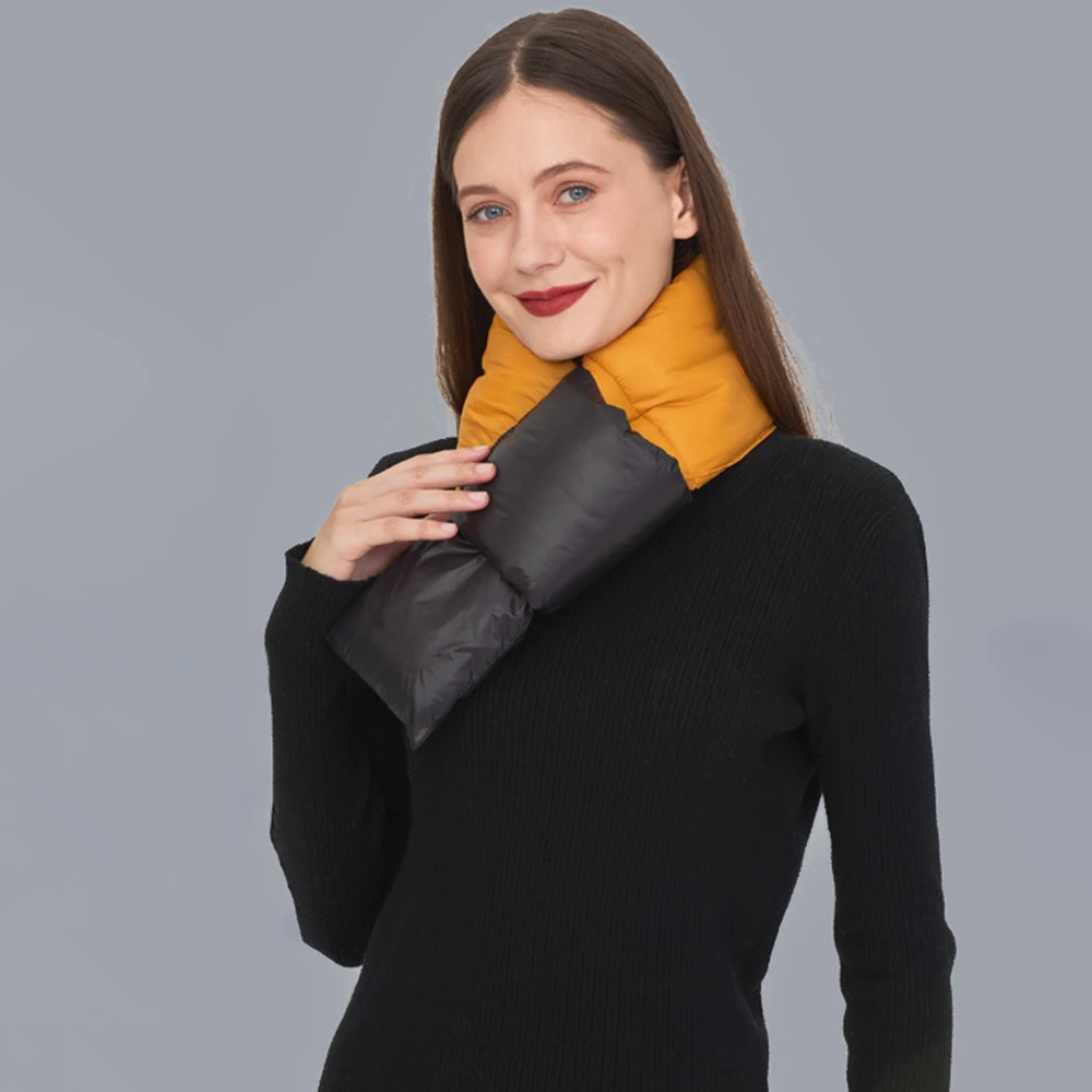 

Новый пуховый хлопковый зимний шарф, ветрозащитный утолщенный шарф с кольцом, теплые мягкие шарфы с перекрестными кольцами для женщин и мужчин