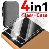 For Miyoo Mini V4 Storage Bag & Tempered Glass Film Screen Protectors HD Clear Anti-scratch Tempered Protective Film Accessories