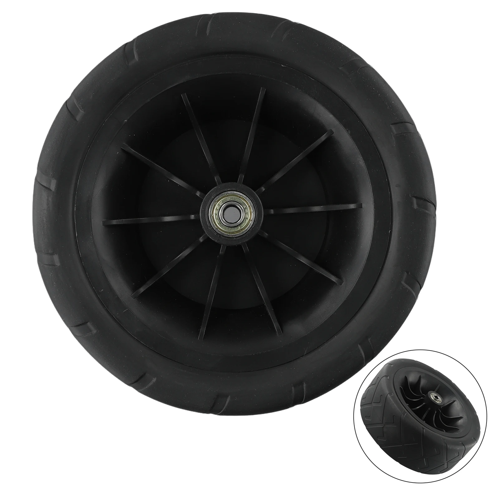 Light Wheel Wheel Orange Outdoor Replacement Wheel PU Wheels 360° Rotatable Easy To Install For All Terrain Wheel