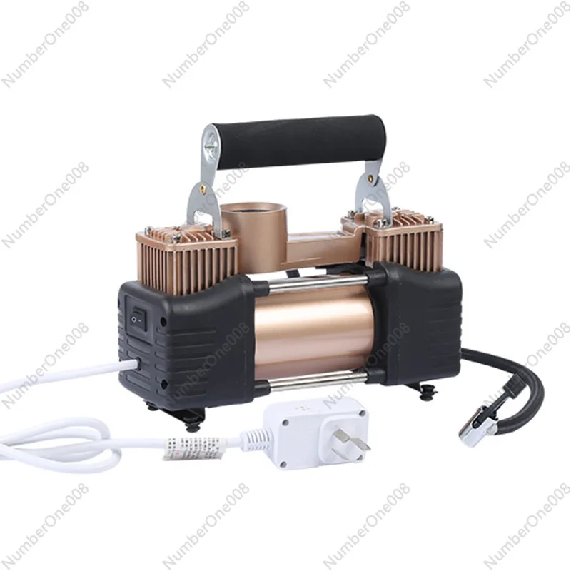 

Household double-cylinder air pump, pure copper movement high-power electric air pump, portable car tire air pump