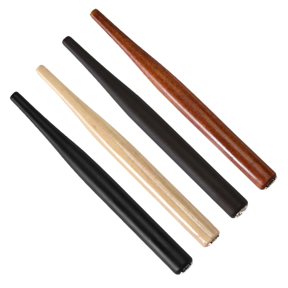 

4Pcs Dip Pen Nibs Holders Wooden Vintage Style Comfortable Grip Calligraphy Drawing Painting Writing Pen Holder