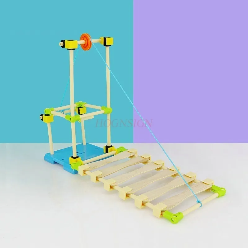 1-conjunto-de-polia-de-ponte-de-suspensao-tecnologia-de-principio-de-transmissao-pequena-estrutura-de-fabricacao-modelo-de-brinquedo-de-construcao