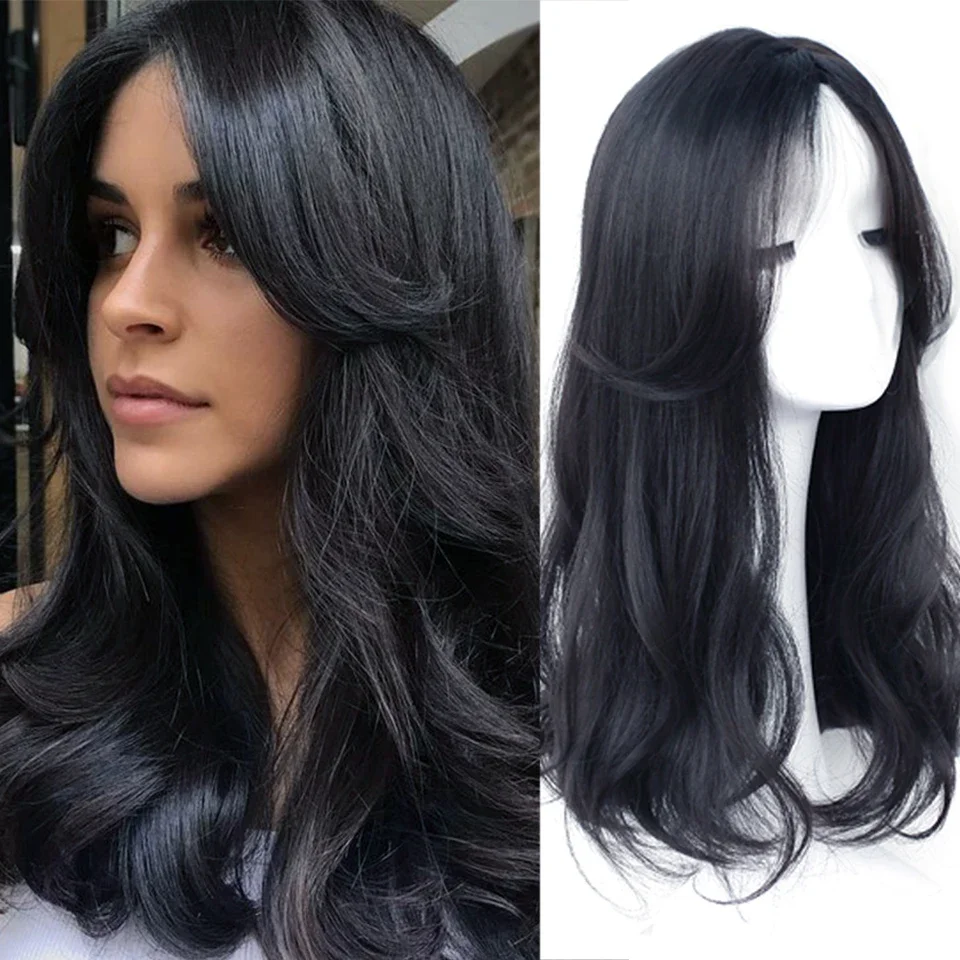 

Soft 30inch 5x5 Silk Base Black Wave Jewish Human Hair Wig With Baby Hair HD Lace European Hair Preplucked Glueless Daily