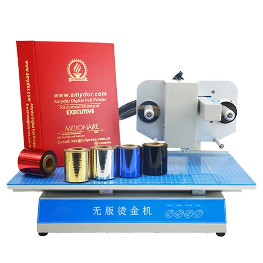 Flatbed Digital Aluminium Hot Gold Foil Stamping Printer Automatic Printing Machine for invitation letter book cover