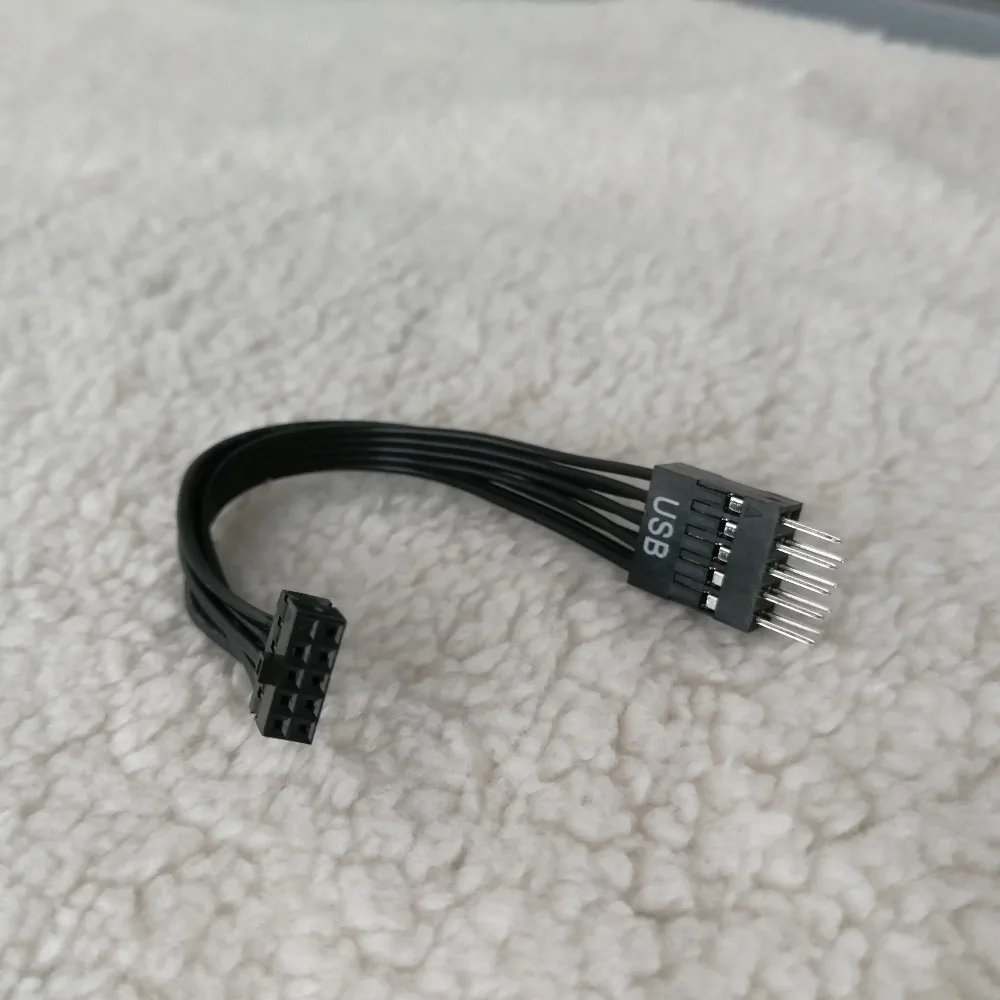 Dupont Mini USB 2,0mm 10-polige Buchse auf 2,54mm 9-poliges Stecker-Verlängerung kabel für PC-Motherboard 12cm