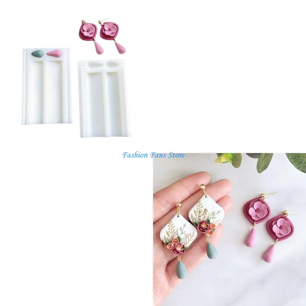 

Форма для дырокола из бисера для создания инструмента с двумя слотами из полимерной глины