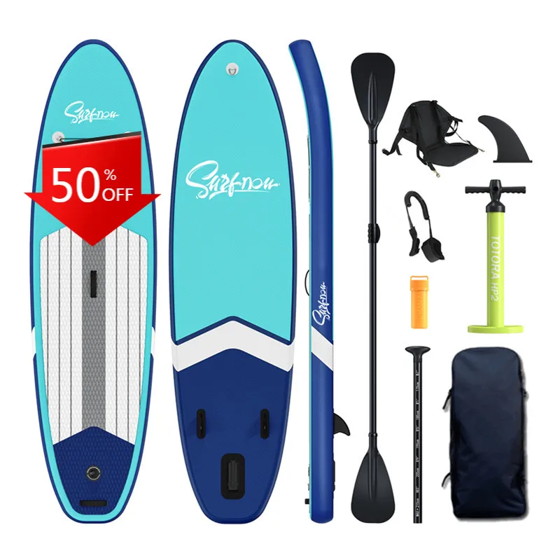 10 Feet Single‑Layer Inflatable Stand Up Paddle Board Wake Surfboard for Water Activities