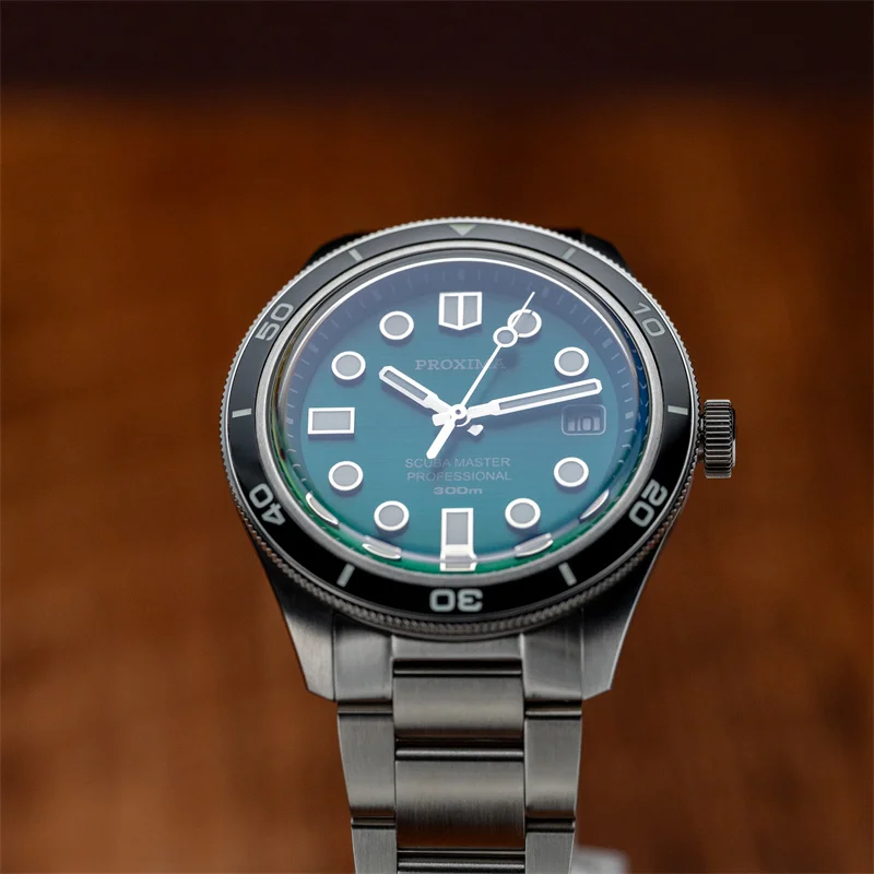 PROXIMA мужские автоматические часы 39,5 мм Pilot Dive 300 м водонепроницаемые механические наручные часы светящийся сапфировый керамический безель PT5000 SW200