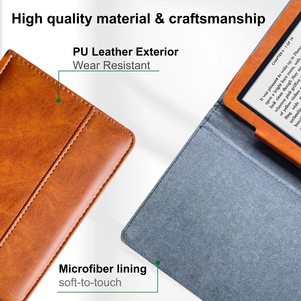 لسوني Prs T1 T2 Funda Pouch Folio أغطية جلد قارئ الكتب الرقمية حافظة واقية مع جيب إغلاق مغناطيسي