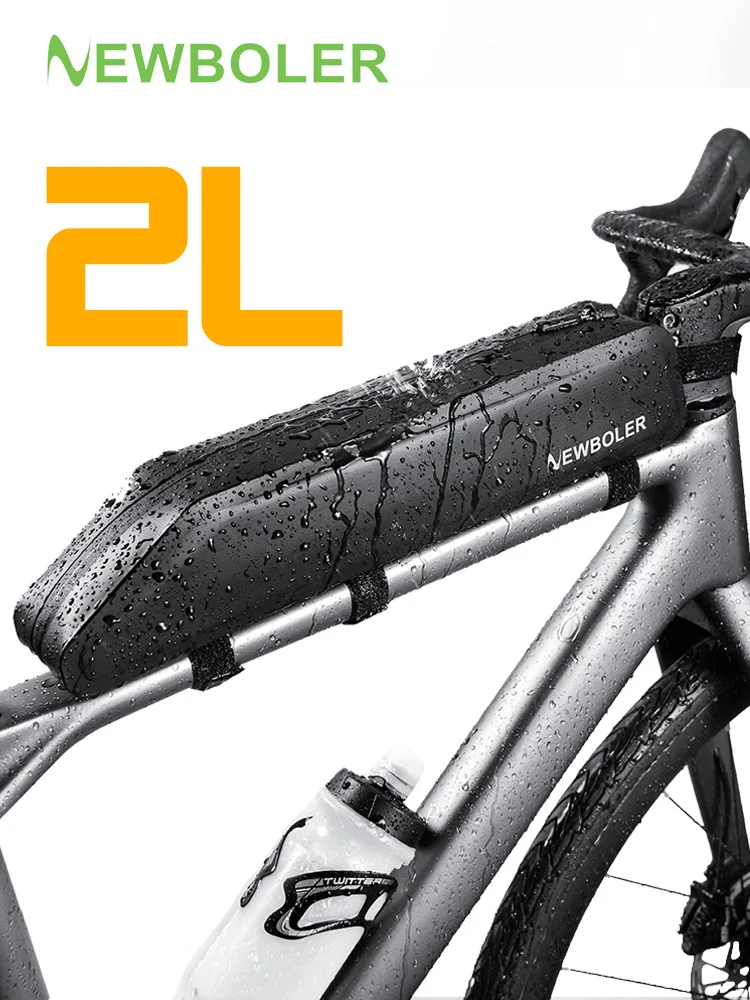 AliExpress NEWBOLER 2L Bike Bag Portable Frame Front Tube Cycling Bag MTB Road Bicycle Pannier Bag Large Capacity Ultralight Cycling Bag
