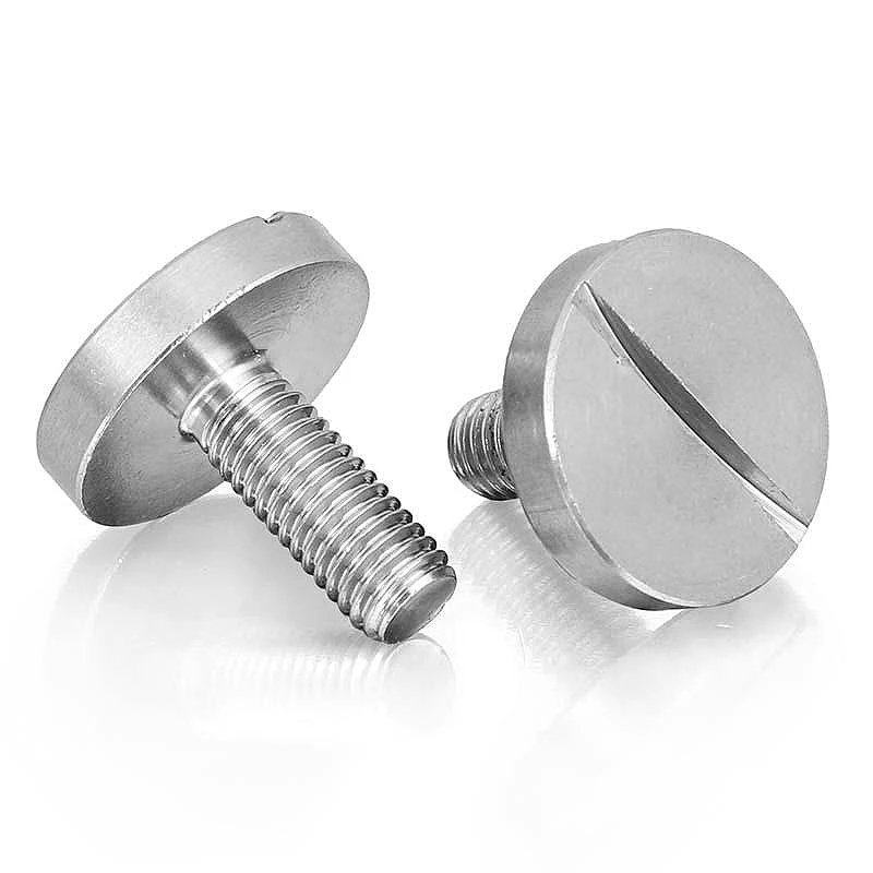 M4 ~ M12 304 الفولاذ المقاوم للصدأ شقة كبيرة مستديرة مشقوق مسمار لولبي الرأس موضوع الحز الترباس #5