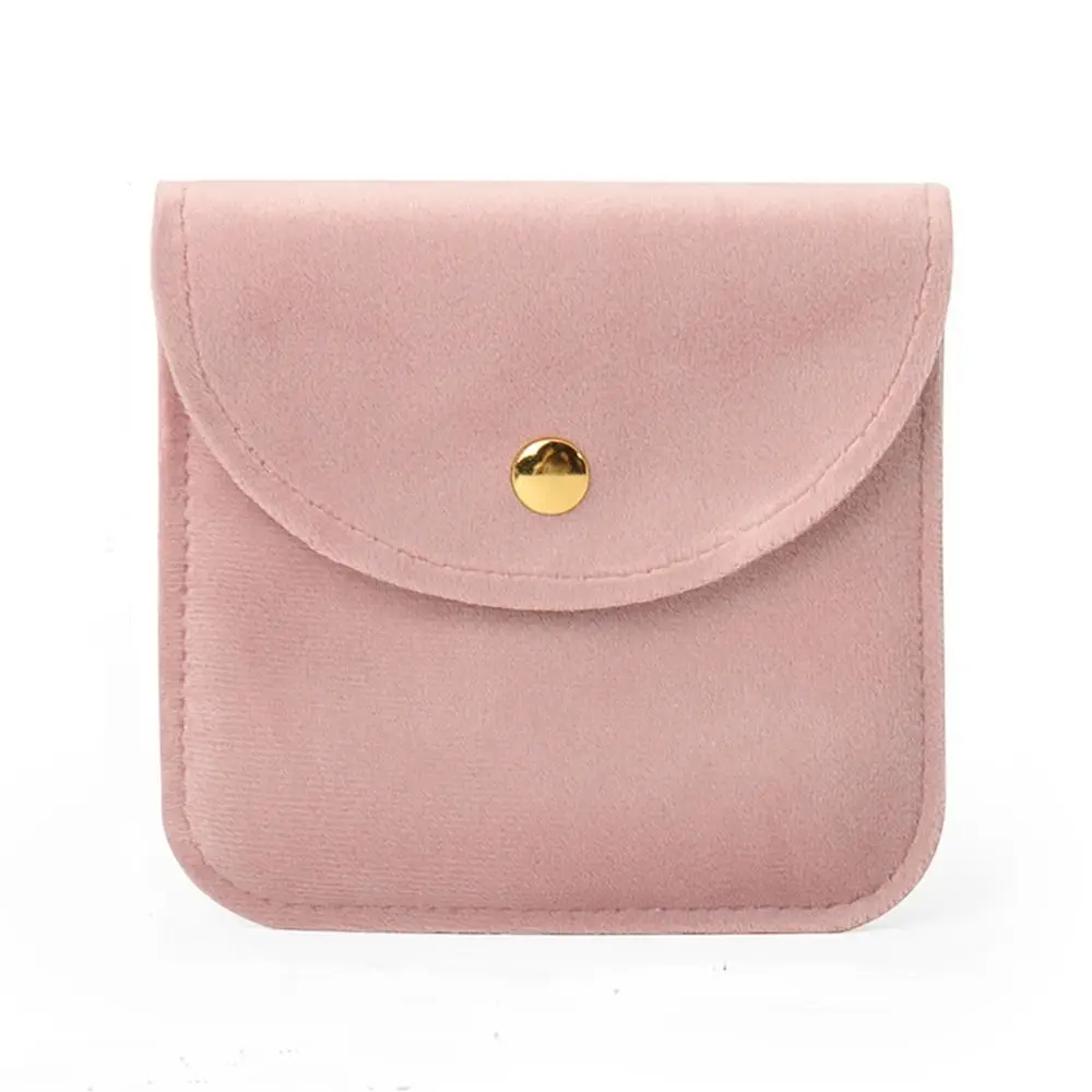 Dust Protect Velvet Snap Button Packaging Bag Gift Bag Storage Pouch Jewelry Bag