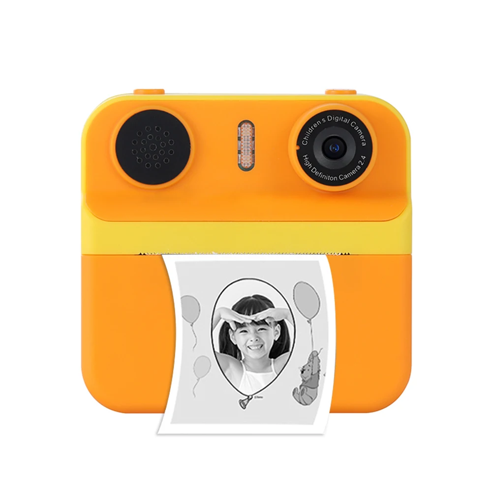 camara termica niños Cámara digital para niños impresión instantánea de fotos, pantalla de 1080 pulgadas, lente dual de 2,4 P, con parpadeo, regalos de cumpleaños y vacaciones