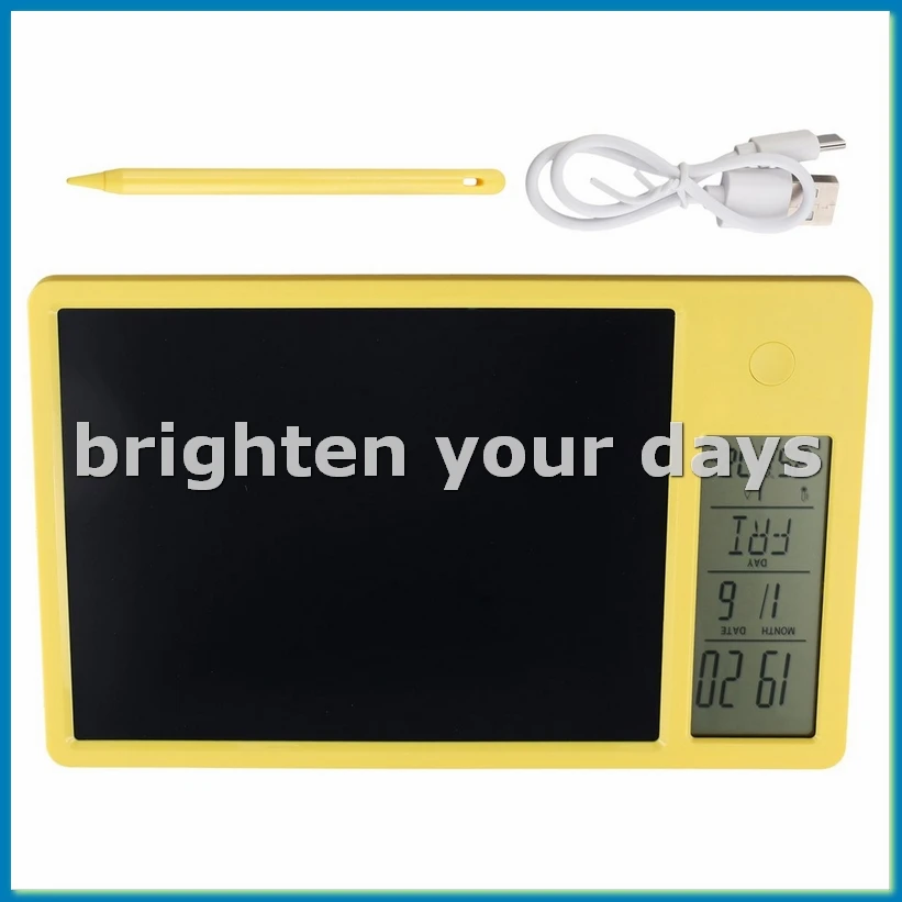 多機能電子卓上カレンダー-lcd-手書きボード-アラーム時計付き-湿度-温度-lcd-メッセージボード、b-vvnb