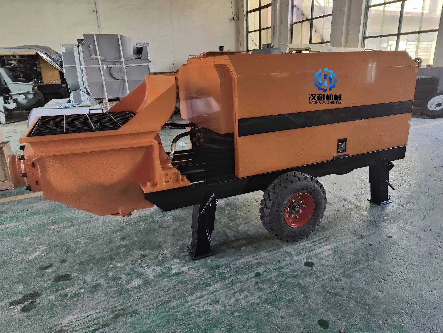 2025Top جودة مقطورة مضخة خرسانة صغيرة محمولة صغيرة خط أسمنتي مضخة محرك الديزل ارتفاع ضغط منزل ريفي صب