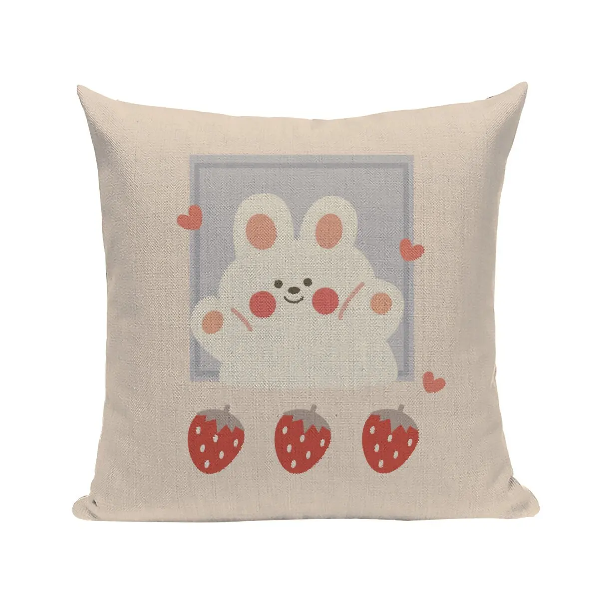 

Cartoon rabbit hug pillow cover cute animal carrot pillow cover home living room sofa decoration cushion cover