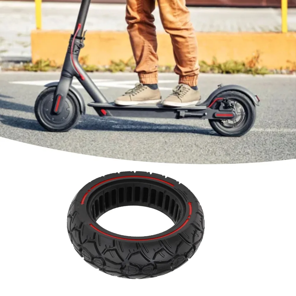 

Цельнолитая шина 80/65‑6.5 с красной полосой для электросамоката, 10-дюймовое сменное колесо для электросамоката KUGOO