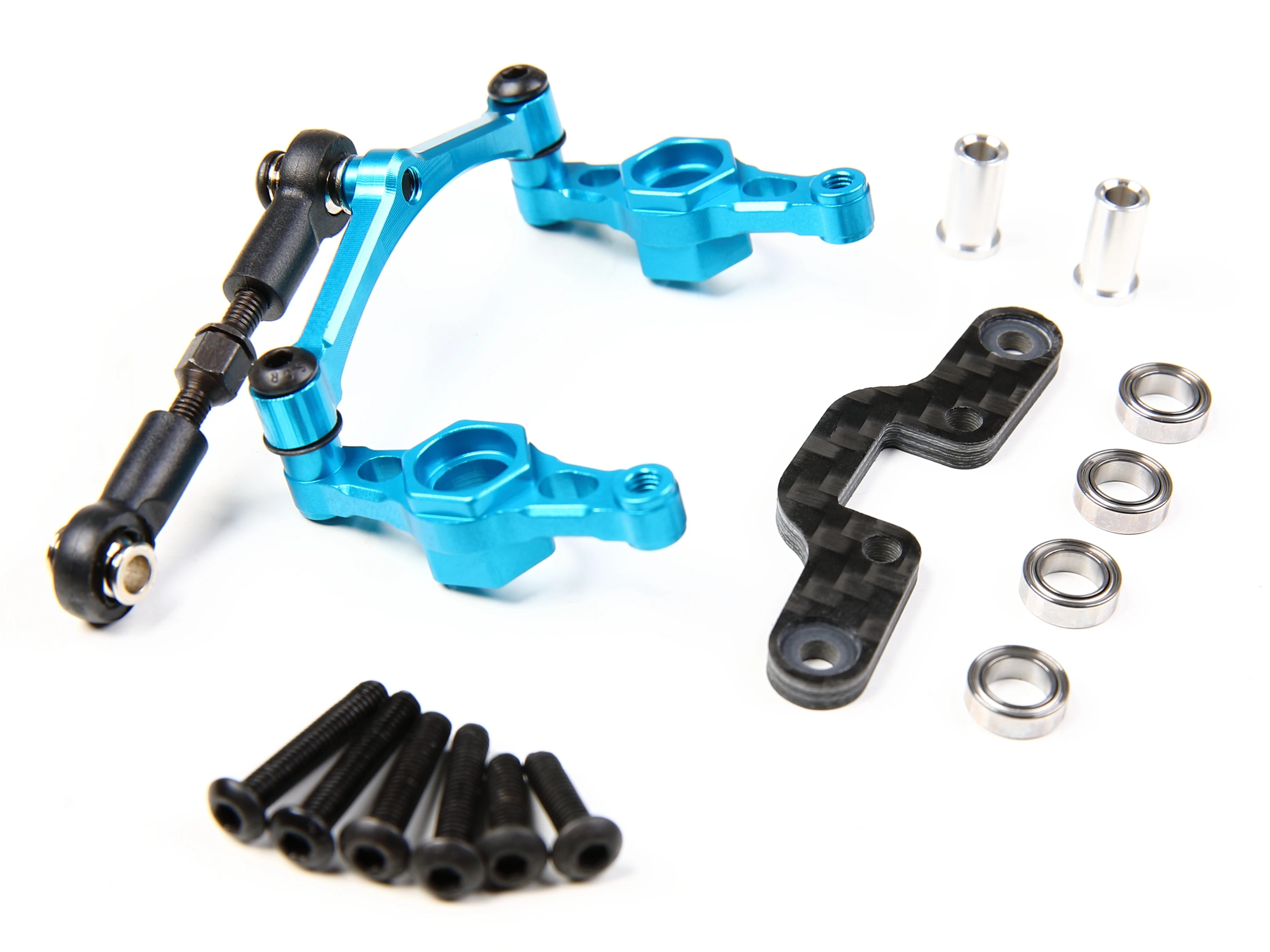 TT-02 CNC Aluminum Crank Steering Arm with Bridge for 1:10 RC Car Tamiya TT02