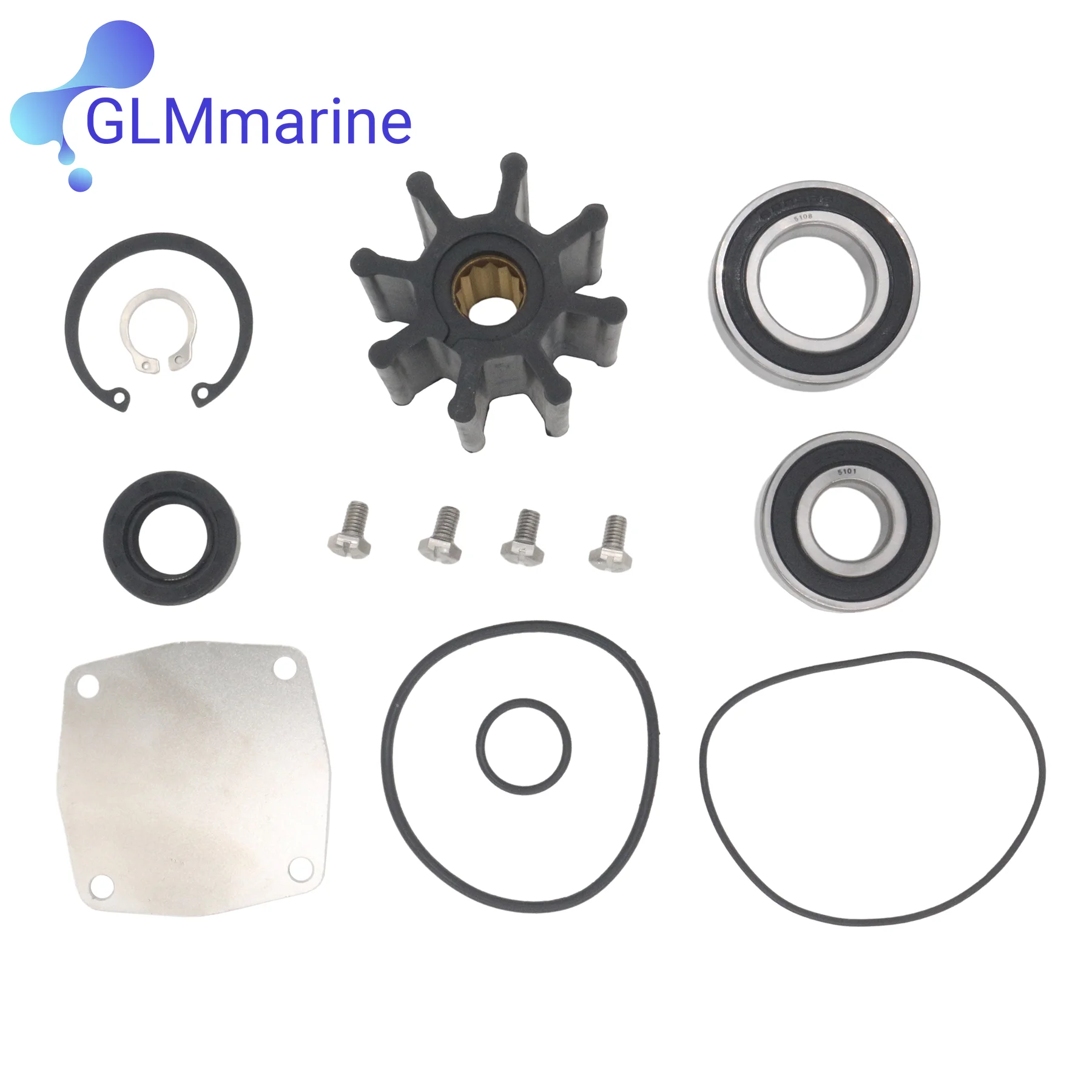 

123325-42021 Sea Water Pump Impeller Compatible with Yanmar 4LH 4LHA 4BY 6BY Marine Inboard Engines 123325-42020 127610-42200