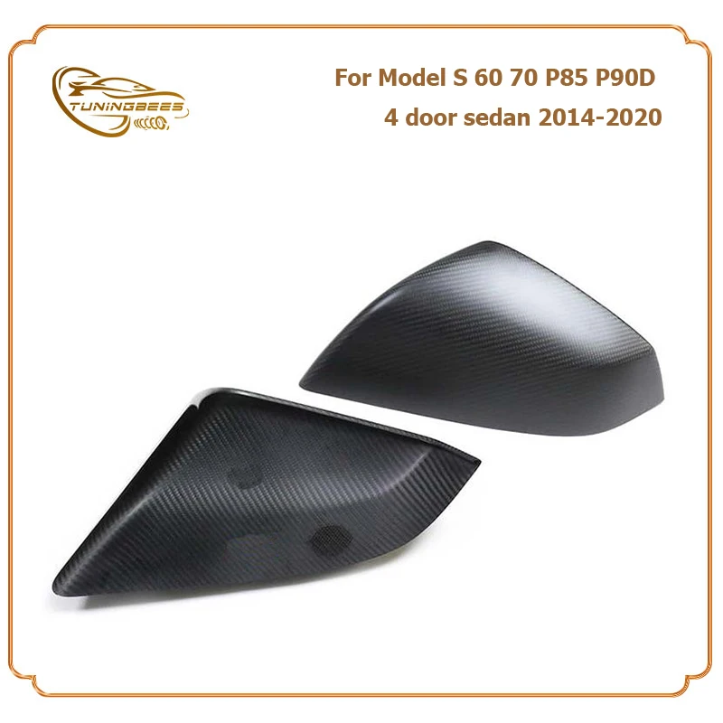 

Styling Carbon Fiber Rearview Side Door Mirror Cover For Tesla Model S 60 70 P85 P90D 4 Door Sedan 14 15 16 17 18 19 20