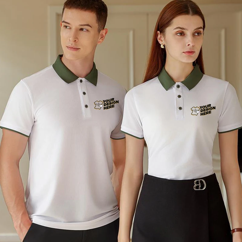 Color Block Polo Shirt - Free Logo Printing, Custom Embroidery, Unisex Design, Team Uniforms, MOQ 1 Piece LS-KW205