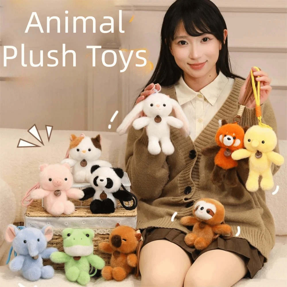 

Small Snacks Cartoon Colorful Bear Pendant Lovely Anti-lost Colorful Bear Plush Toy Cute 20cm Bear Plush KeyChain Decoration