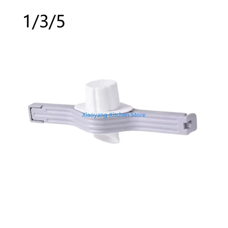 69HC Kitchen Storage Bag Clip with Pour Opening, Plastic Sealing Clamp for Flour, Cereal and Dry Goods Bags Use Daily