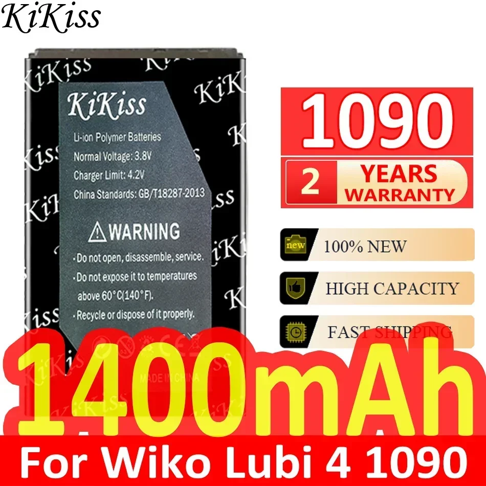 

KiKiss Battery 1400mAh For Wiko Lubi 4 1090 lubi4