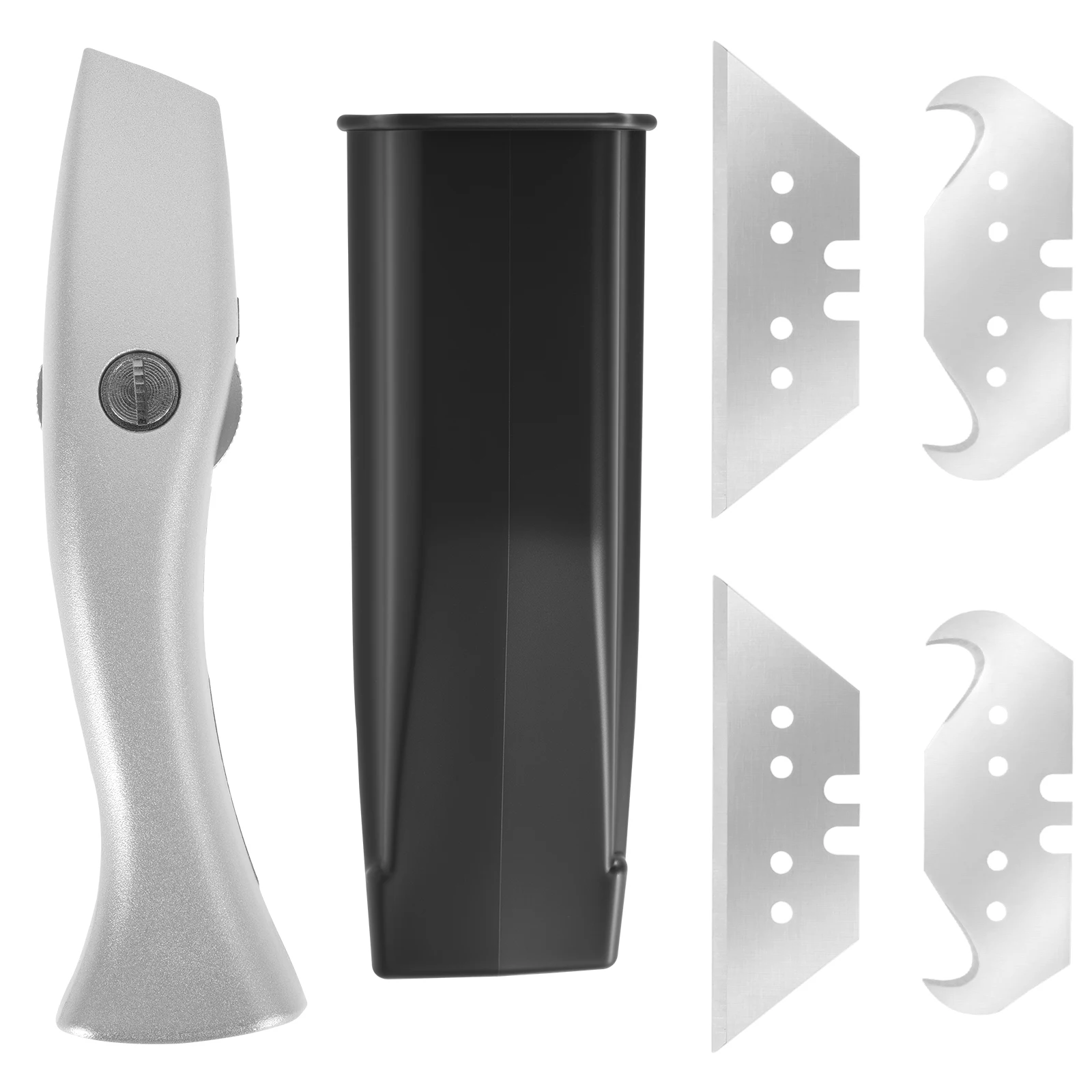 Carpet knife tool aluminum alloy multifunctional cutting blade with replacement blade comfortable grip carpet cutting tool