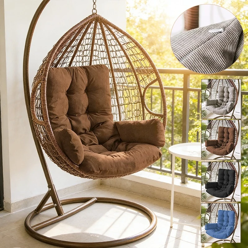 1pc Hanging Basket Cushion,Swing Hanging Basket Seat Cushion,Soft Filling for Hanging Chairs,Balconies,Gardens,Patio Furniture
