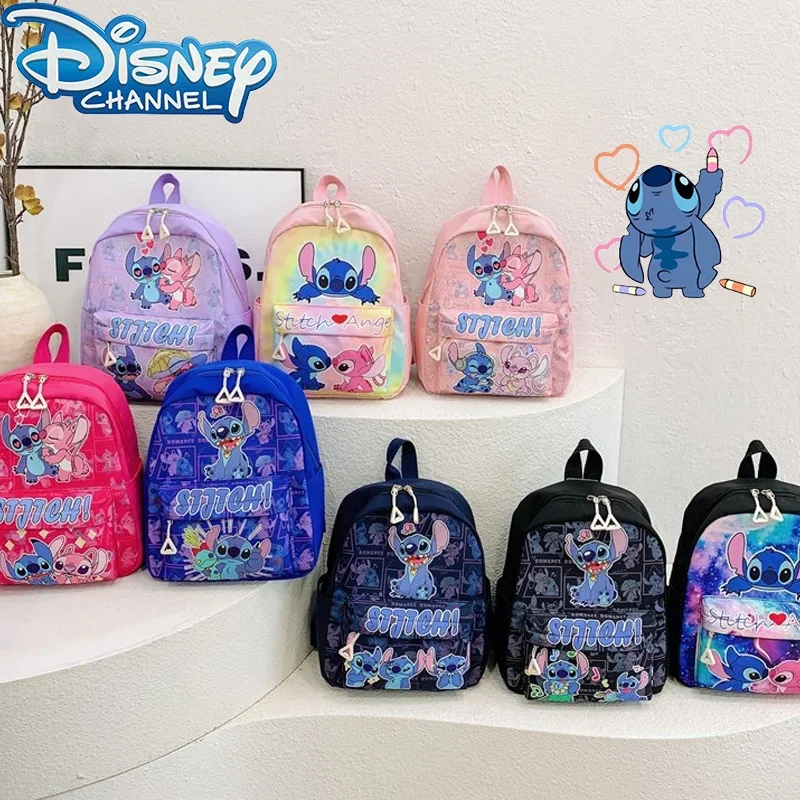 

Disney Stitch Backpack Travelling Bag Backpacks Children's Backpack Cartoon Bag Kindergarten Lightweight Cute Versatile Kid Gift