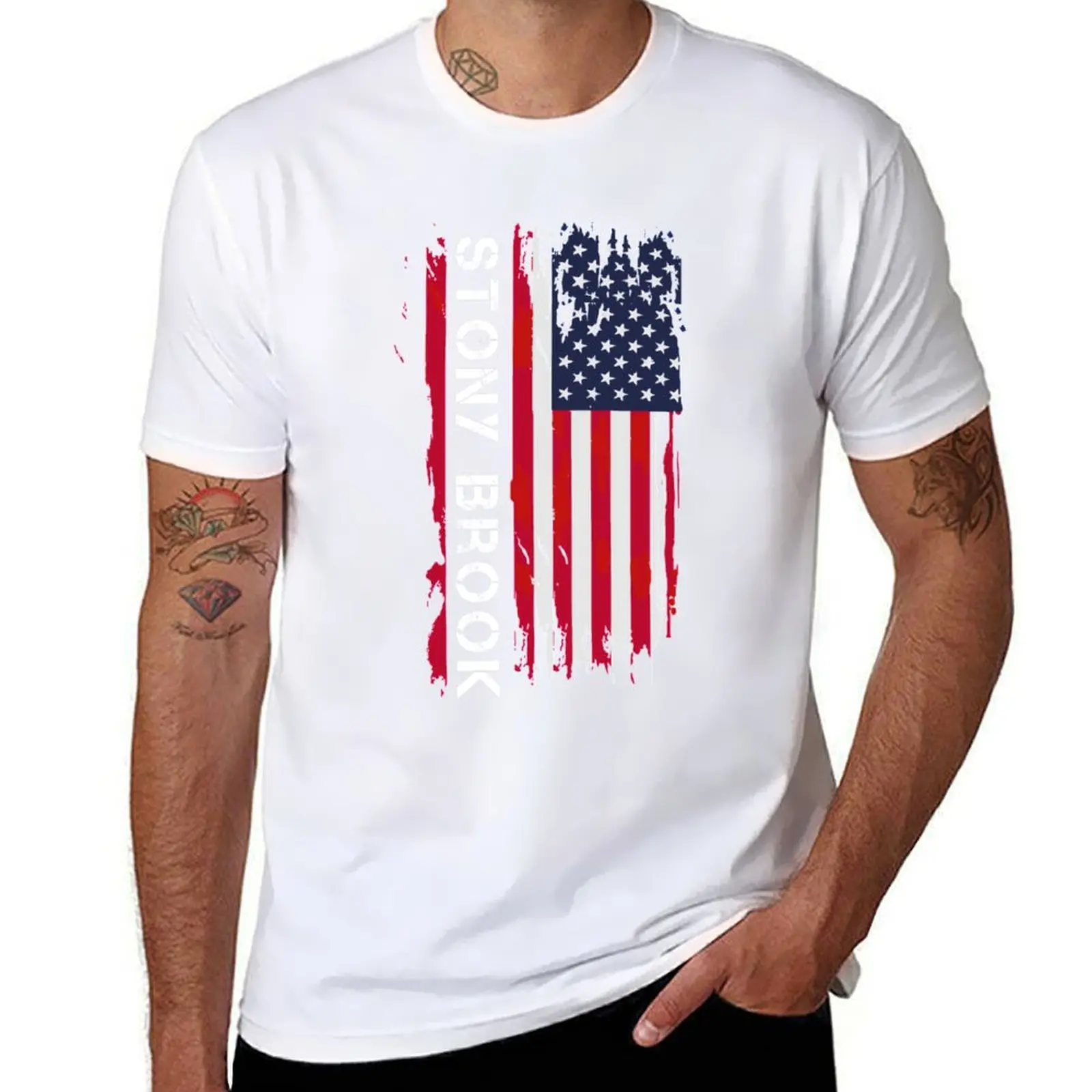 

Stony Brook Vintage Font USA Flag T-Shirt t shirts for man graphic tees t shirt for man g man t shirts for men T-Shirt
