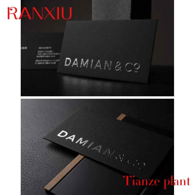 Custom DF Custom Logo Printing Paper Business Card UV Gold Hot Stamping Embossed Custom Printing