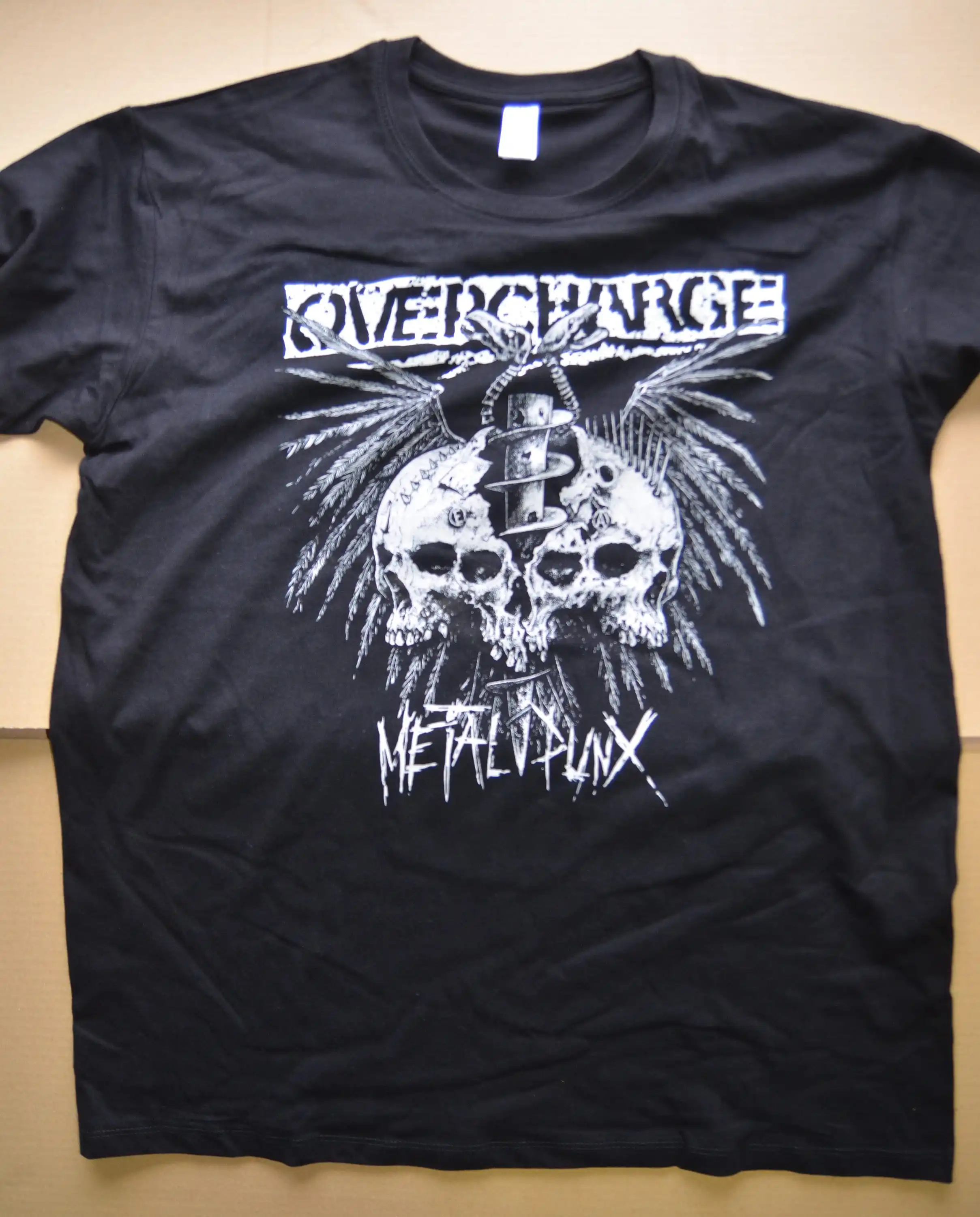 Overcharge Metal Punx Hardcore Crust Punk Grind T Shirt Merch